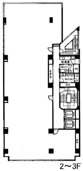 西池袋TSビルの基準階図面