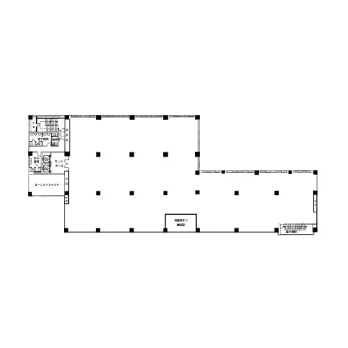 安田倉庫8号ビルの基準階図面