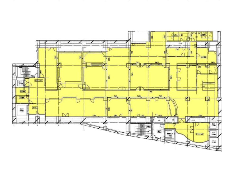 神宮前メディアスクエア B2F 287.95坪（951.89m<sup>2</sup>） 図面