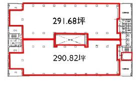 JMFビル東陽町02(旧イーストスクエア東京)の基準階図面