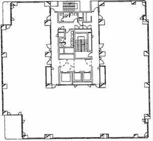 成増トーセイ(旧トーセイ大樹生命)ビルの基準階図面