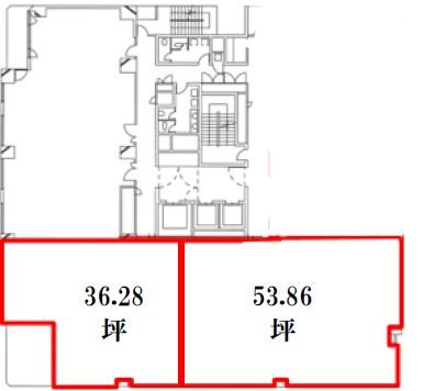 成増トーセイ(旧トーセイ大樹生命)ビル 8F 53.86坪（178.04m<sup>2</sup>） 図面