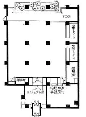 (仮)南青山旧ニッカビルディングビルの基準階図面