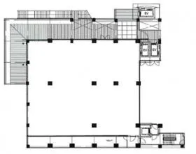 Qiz広尾ビルの基準階図面