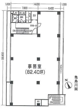 第3大倉ビルの基準階図面