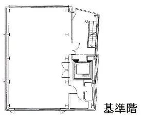 青山江崎ビルの基準階図面
