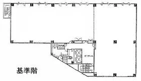 虎ノ門桜ビルの基準階図面