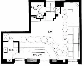 第8荒井ビル(赤坂館)の基準階図面
