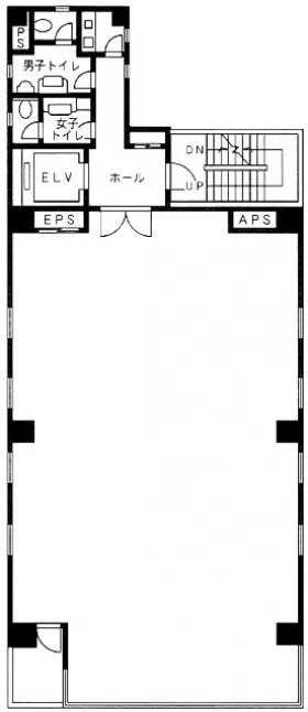日本橋山大ビルの基準階図面