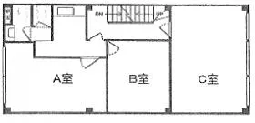 内田ビルの基準階図面