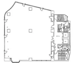 高田馬場216ビルの基準階図面