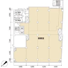 小田急西新宿ビルの基準階図面