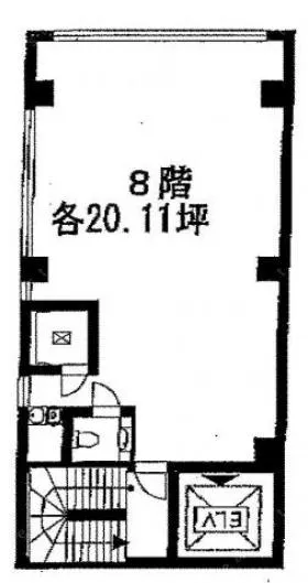 東京風月堂日本橋ビルの基準階図面