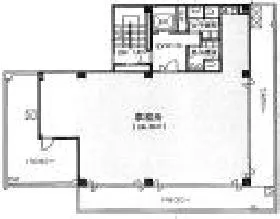大新京ビルの基準階図面