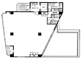 リードシー南品川ビル(旧:ペガソ21南品川)の基準階図面