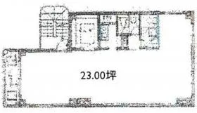 マルヒロ京橋ビルの基準階図面