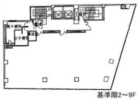 日本橋本町スクエア(旧共同本町)の基準階図面