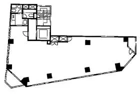 銀座スイムビルの基準階図面