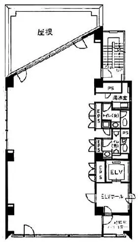 コロナ社第3ビルの基準階図面