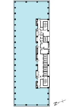 テクノポートカマタセンタービルの基準階図面