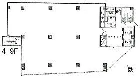 ヒューリック錦町ビルの基準階図面