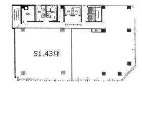 第1厚生館ビルの基準階図面