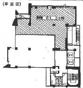 銀座教会堂ビルの基準階図面