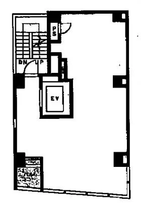 銀座AZA(旧ソカロ銀座)ビルの基準階図面
