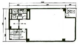 銀座三真ビルの基準階図面