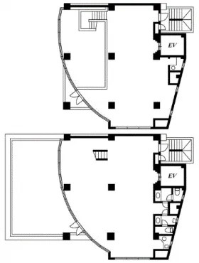 H2AOYAMAビルの基準階図面