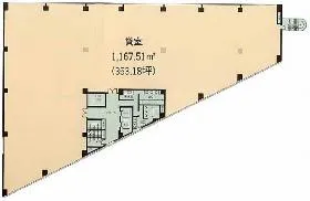 仮称）木場（旧住友不動産木場）ビルの基準階図面