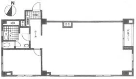 エルマノス赤坂ビルの基準階図面