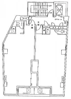 赤坂スバルビルの基準階図面