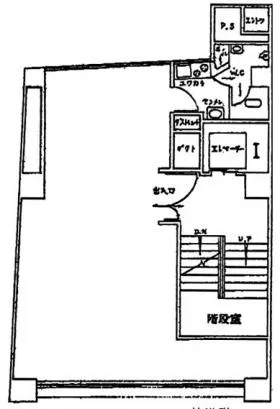赤坂ビルの基準階図面