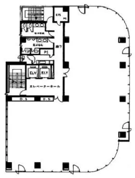 新宿171ビルの基準階図面