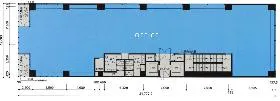 A-PLACE品川ビルの基準階図面