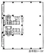 品川東急ビルの基準階図面