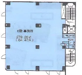 ユニゾ本郷2丁目(旧:太陽館)ビルの基準階図面