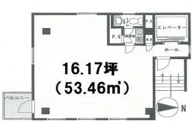 三田東門ビルの基準階図面
