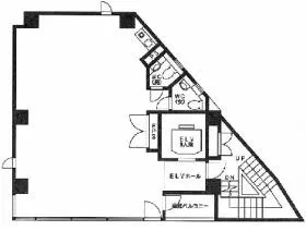 NBC三田ビルの基準階図面