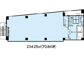 グレイス泉岳寺前ビルの基準階図面