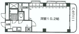三愛竹館ビルの基準階図面