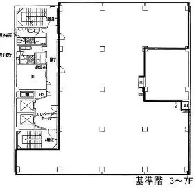 神田大木ビルの基準階図面