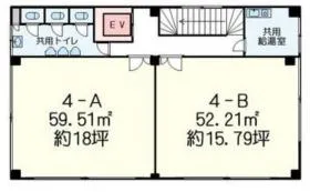 愛染堂ビルの基準階図面
