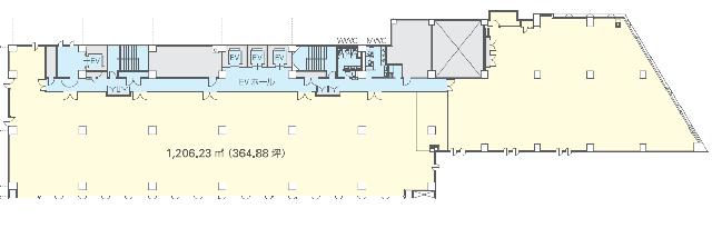 日本生命靖国九段南ビルの基準階図面