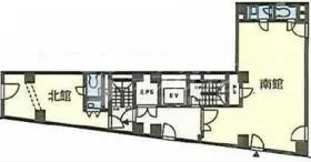新宿フロント(旧エスケー新宿御苑)ビルの基準階図面