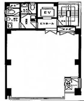 NOVEL WORK 新宿御苑(旧第2テイケイ)ビルの基準階図面