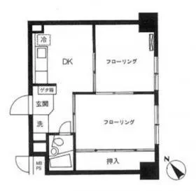ハイライフ西新宿の基準階図面
