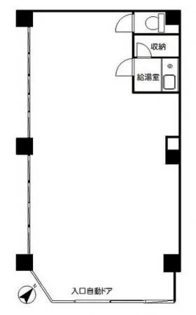 上野ビルの基準階図面