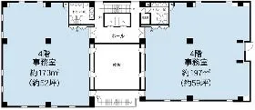 KDX西新宿ビルの基準階図面